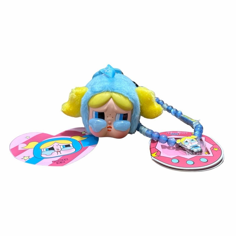 POP MART • Crybaby Power Puff Girls Bubbles Vinyl Face Pendant & Phone Charm